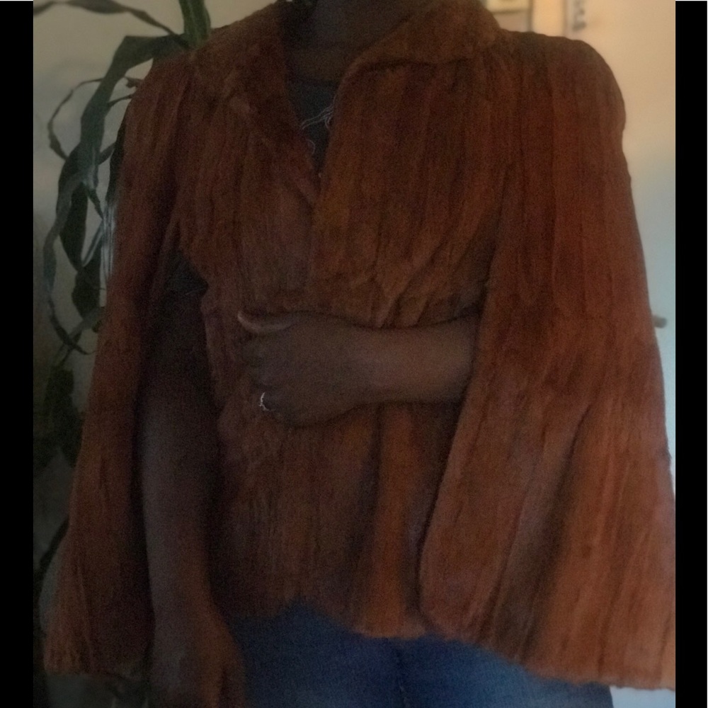 Vintage full mink cape
